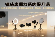镜头表现力系统提升课，30天突破镜头恐惧实现自信蜕变，塑造独一无二表现风