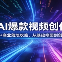 50种AI爆款视频创作教学：影视案例拆解+商业落地攻略，从基础修图到创意创