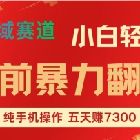 年前爆火项目，5天赚了7300