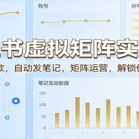 小红书虚拟矩阵实战课：AI选品搬款，自动发笔记，矩阵运营，解锁低门槛变现
