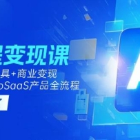 AI编程变现课：掌握Cursor工具+商业变现，一年学会MicroSaaS产品全流程