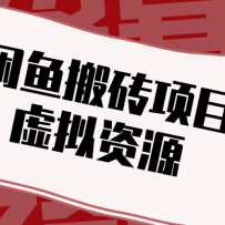 普通人可以做闲鱼虚拟资源搬砖项目，低成本副业轻松月收益万元！