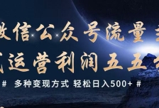 公众号流量主代运营  多种变现方式 轻松日入500+