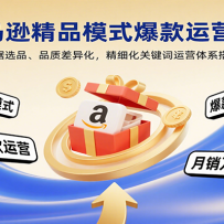 亚马逊精品模式爆款运营课：数据选品、品质差异化，精细化关键词运营体系搭